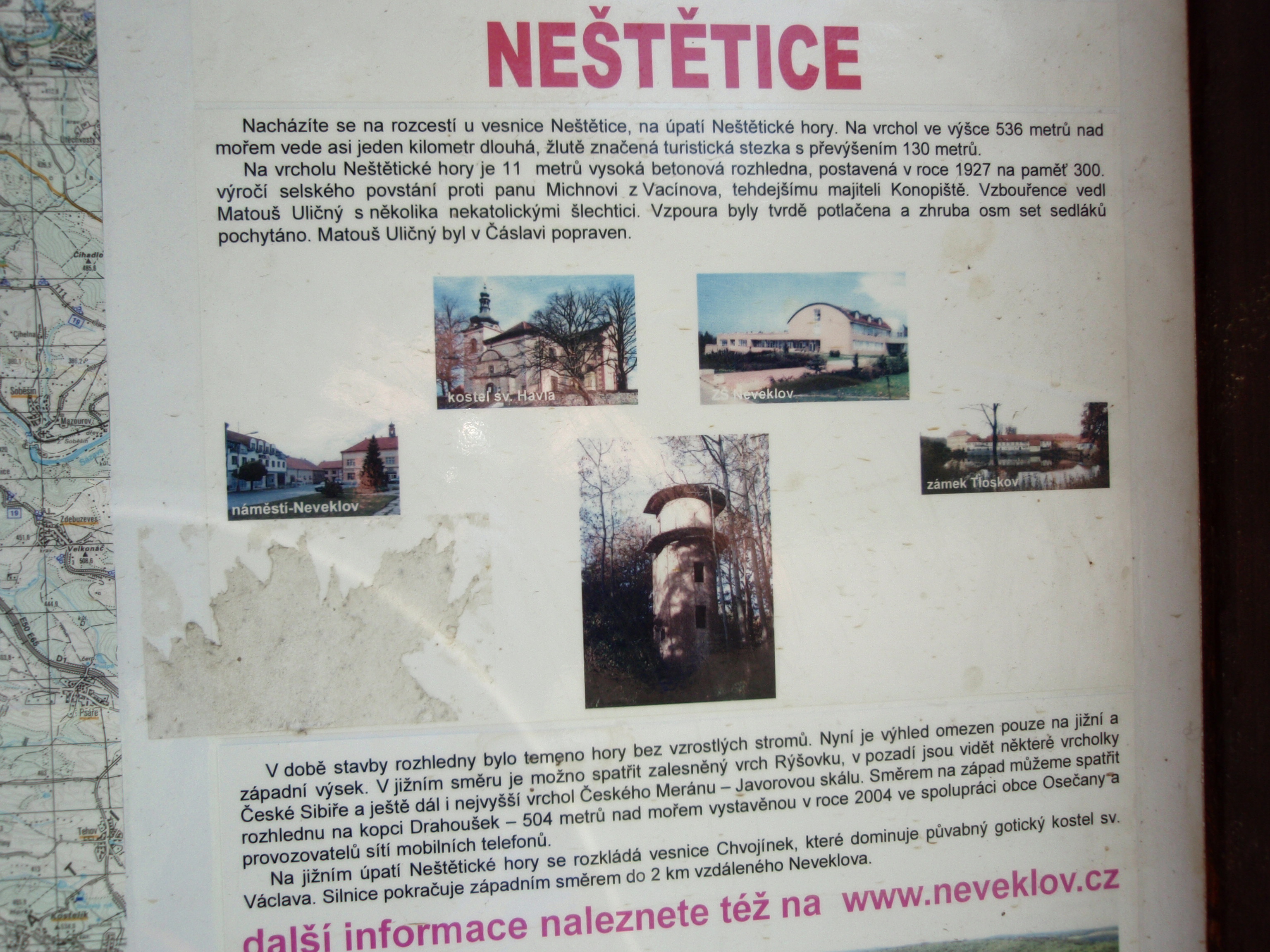 Neštětice - Informační tabule 4