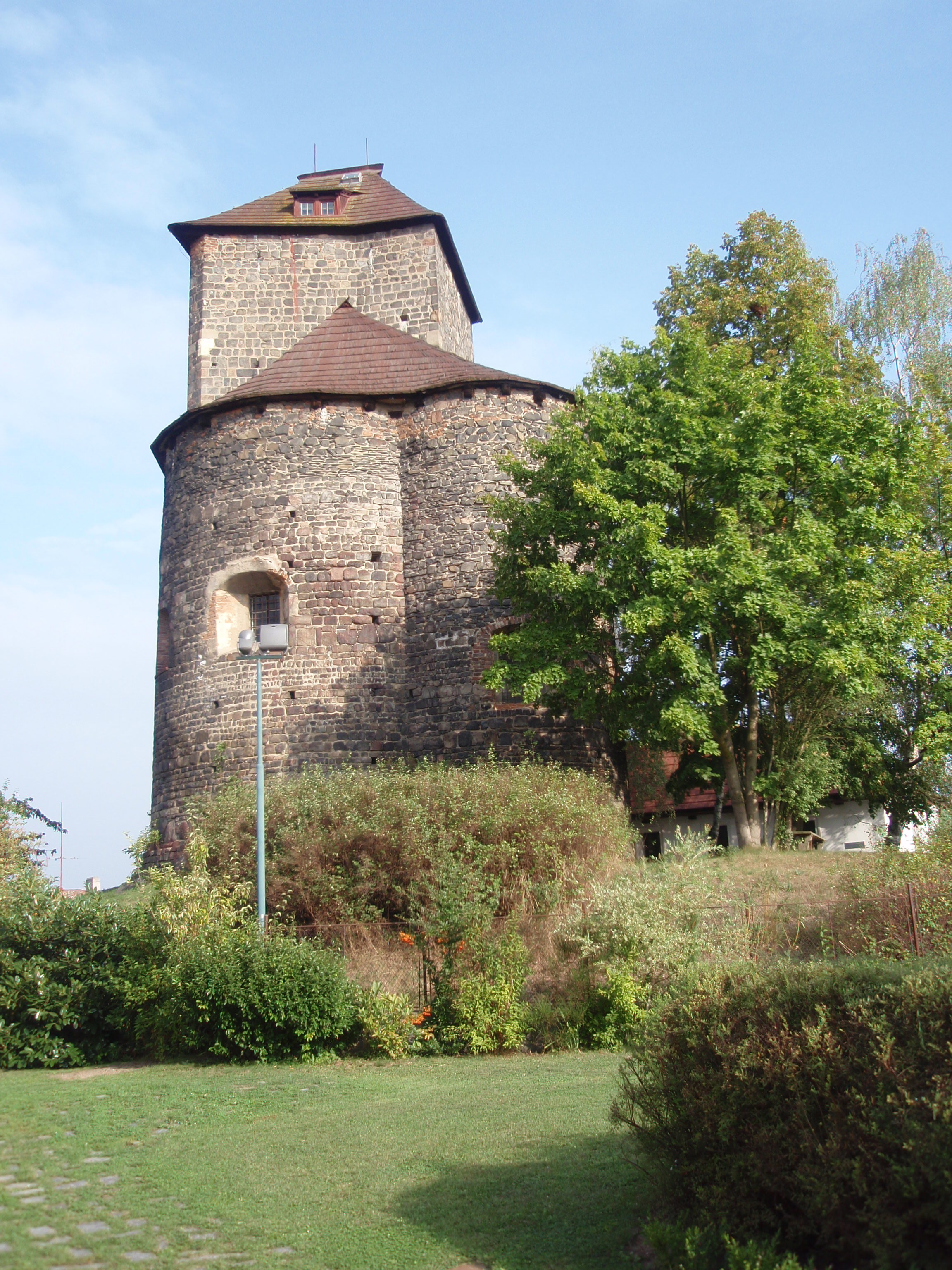 Týnec nad Sázavou - rotunda s hradem 1