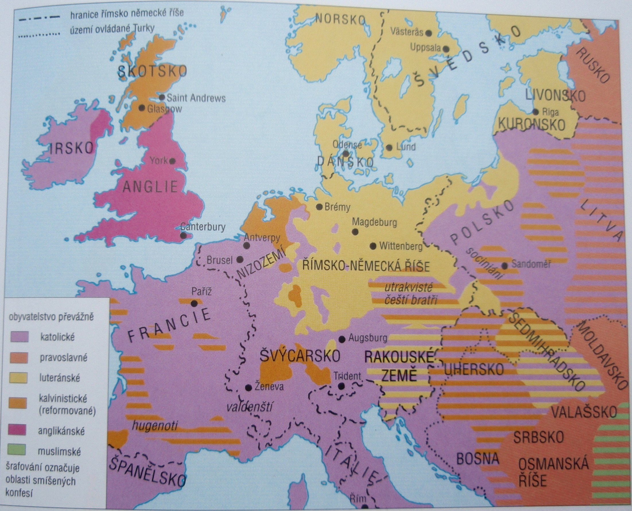První polovina 16. století - Evropa