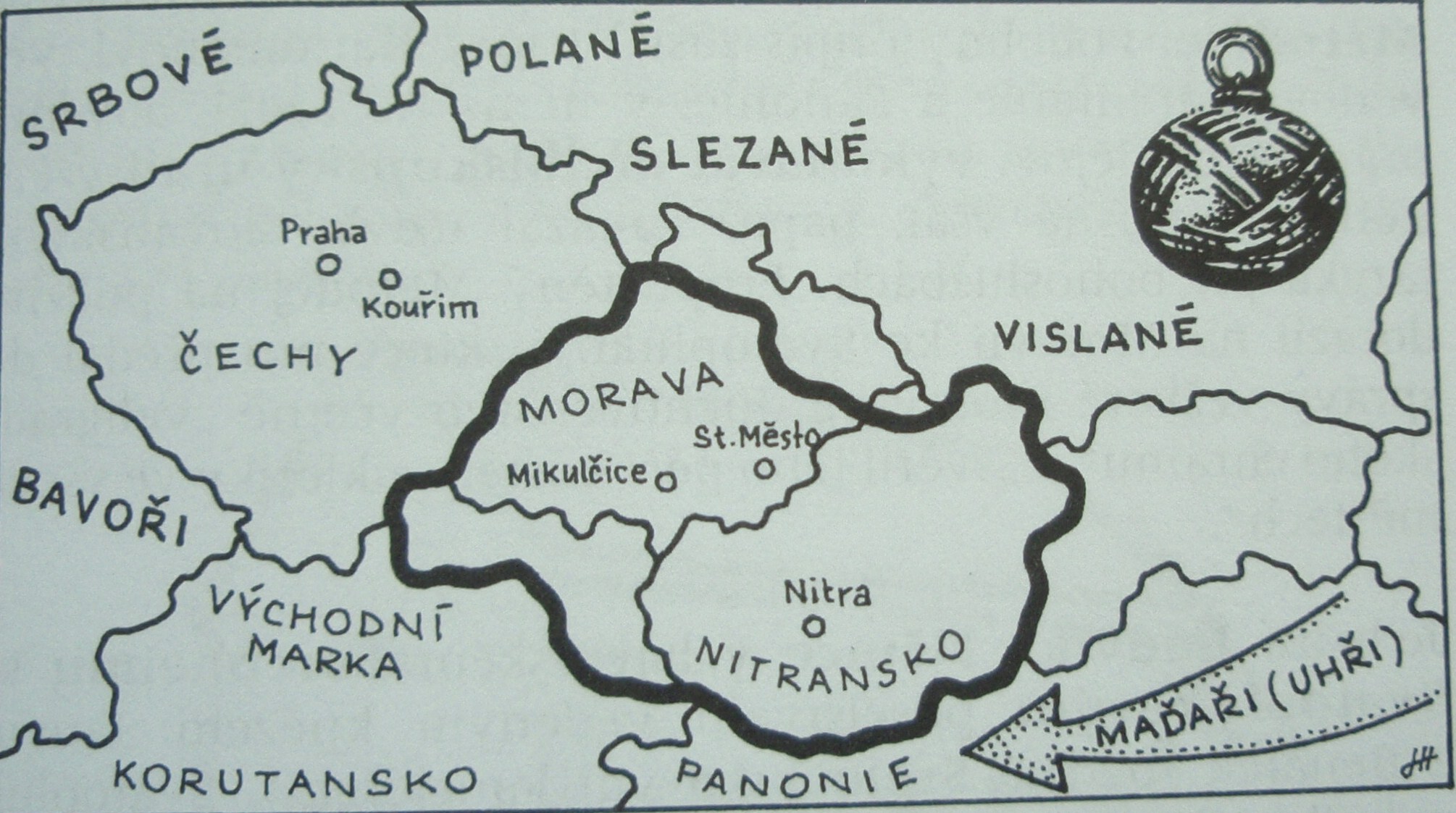 České země - jádro Velké Moravy zs Svatopluka (871-897)