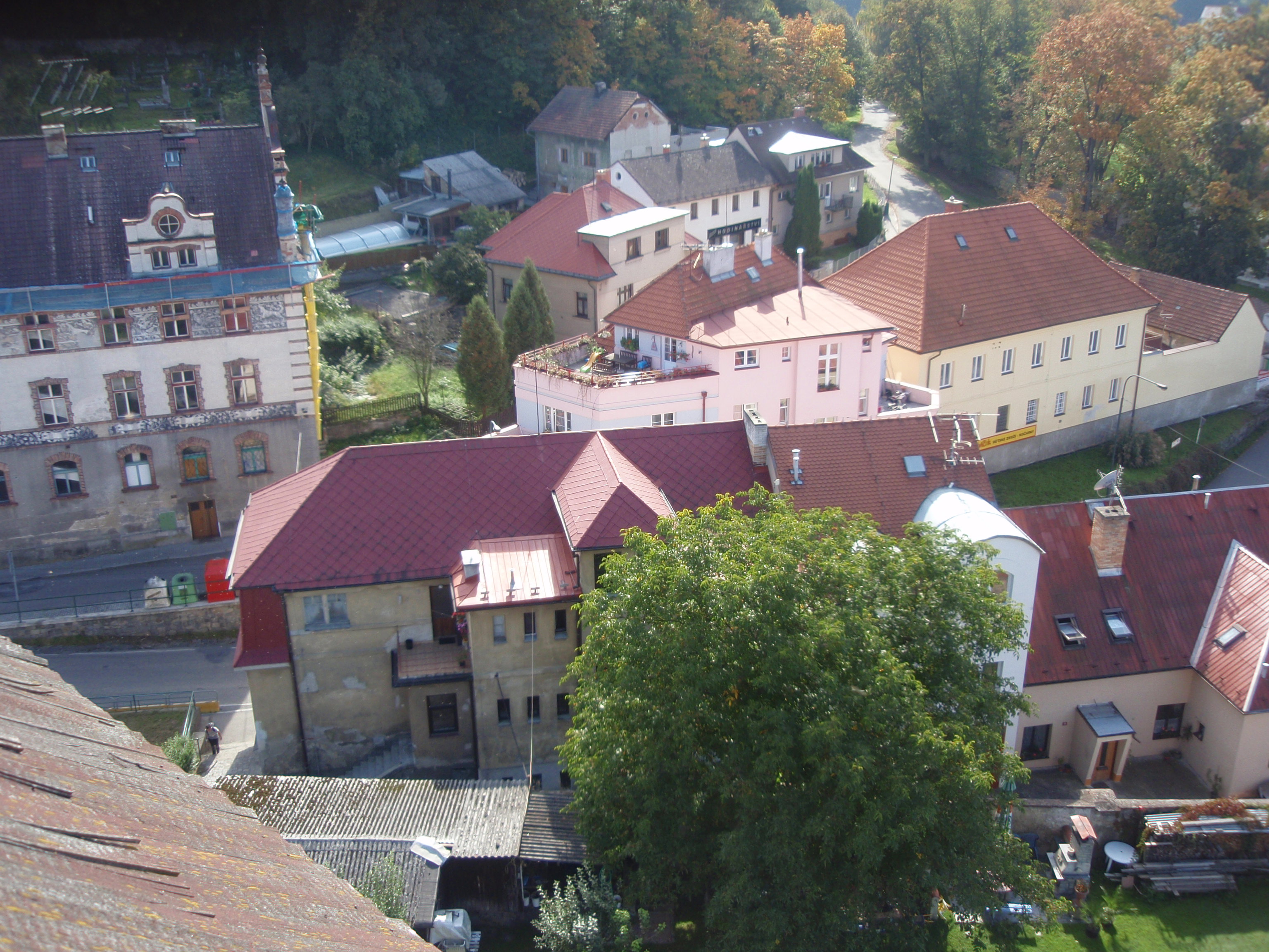 Týnec nad Sázavou  - pohledy z věže hradu 10