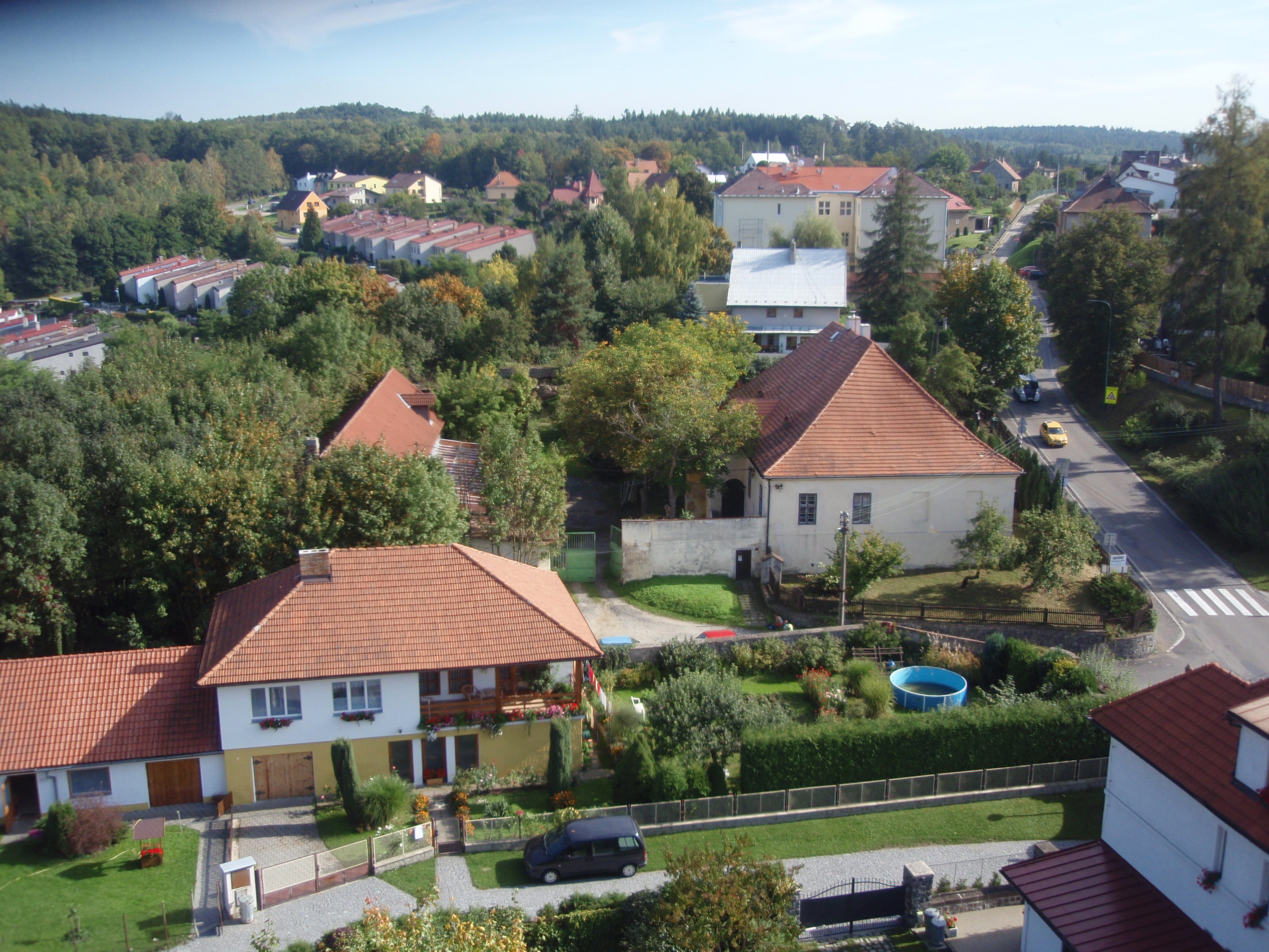 Týnec nad Sázavou  - pohledy z věže hradu 13