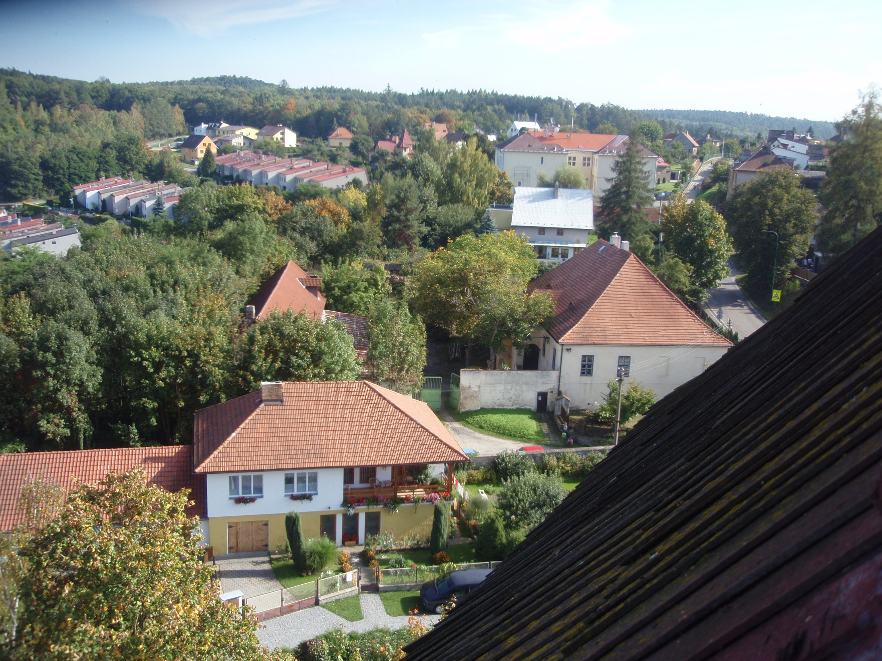 Týnec nad Sázavou  - pohledy z věže hradu 17