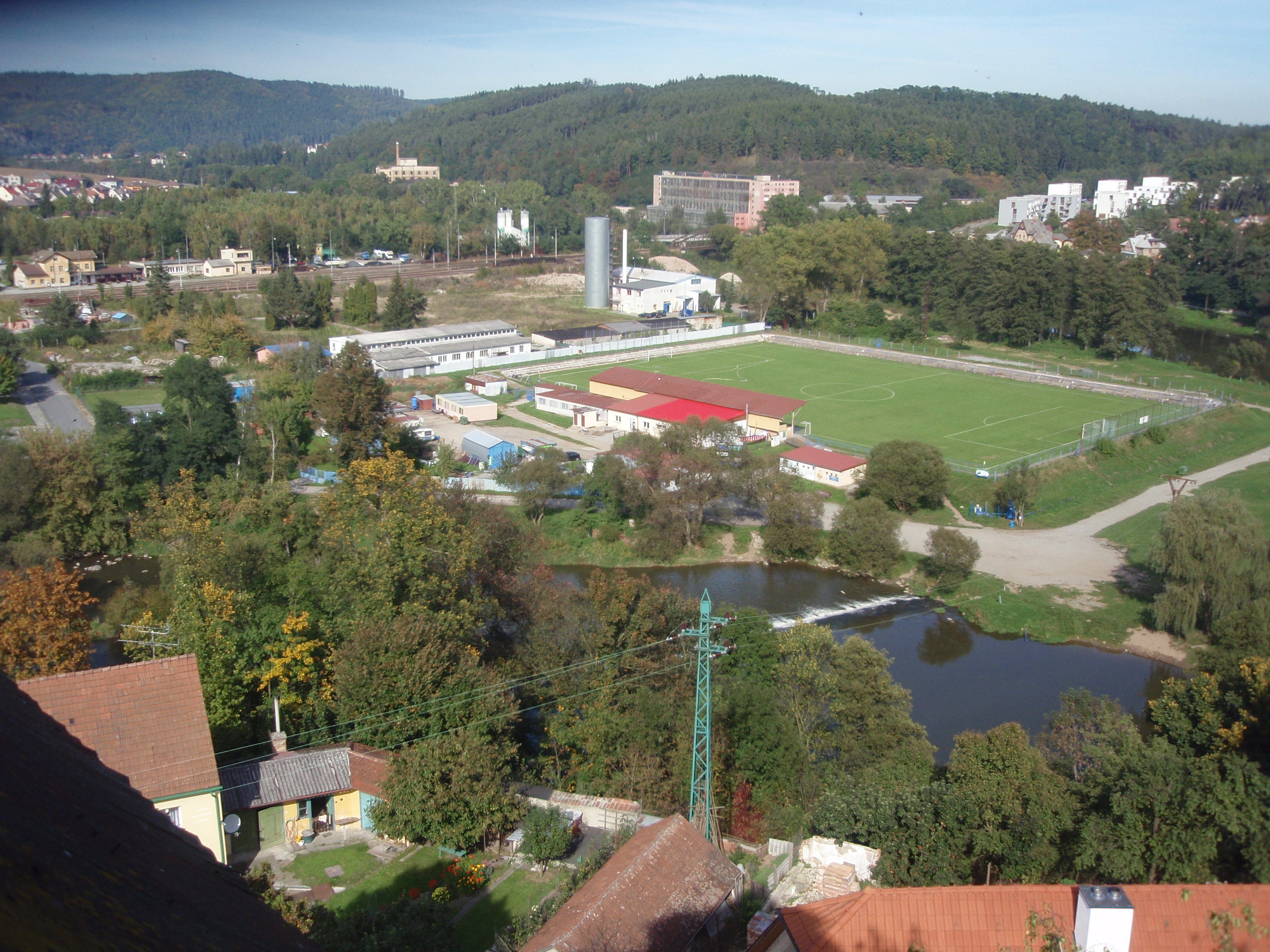 Týnec nad Sázavou  - pohledy z věže hradu 21