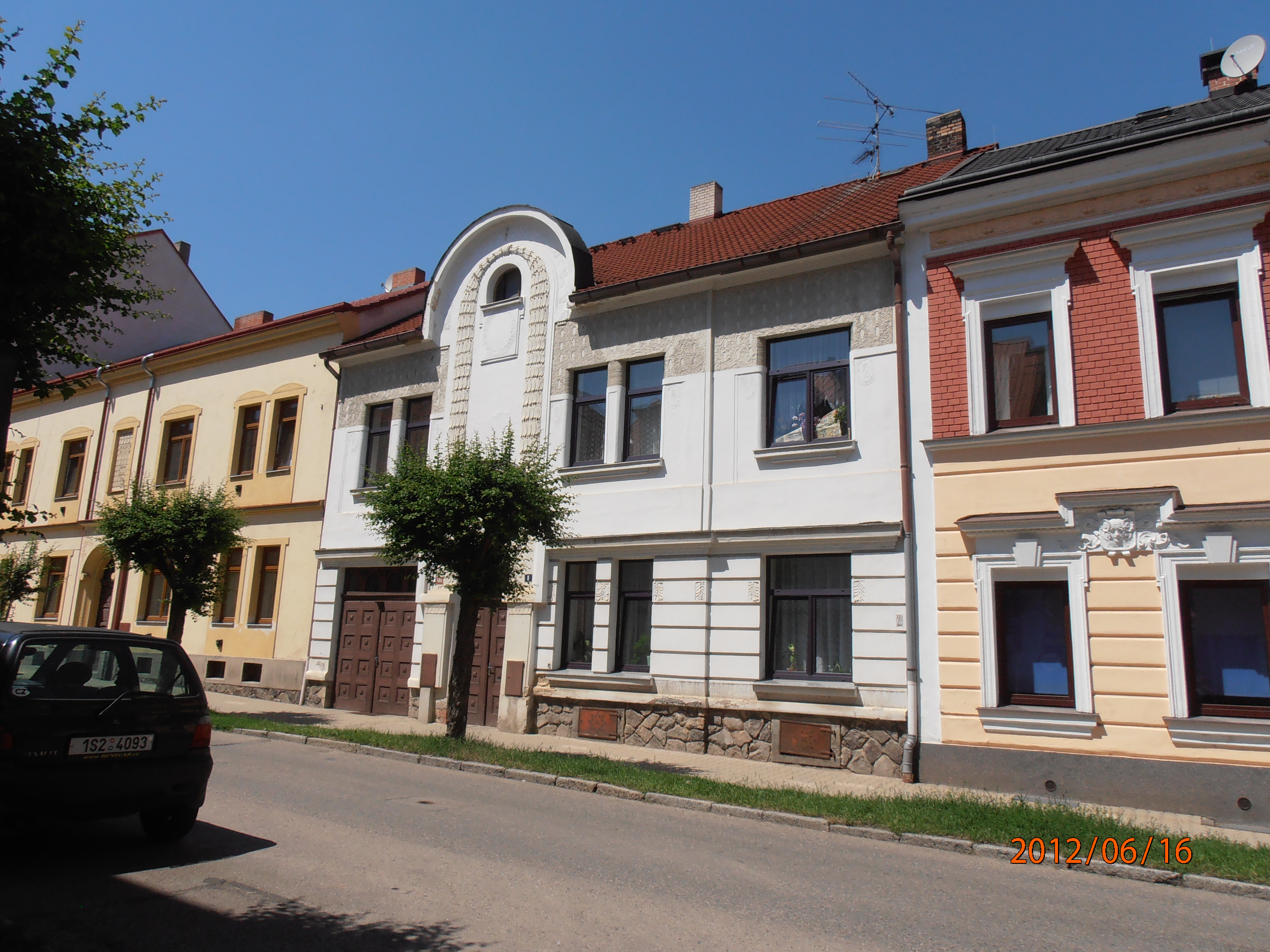 Benešov - secesní obytný dům Dr. Marie Kuncové v Žižkově ulici č. p. 480- 1