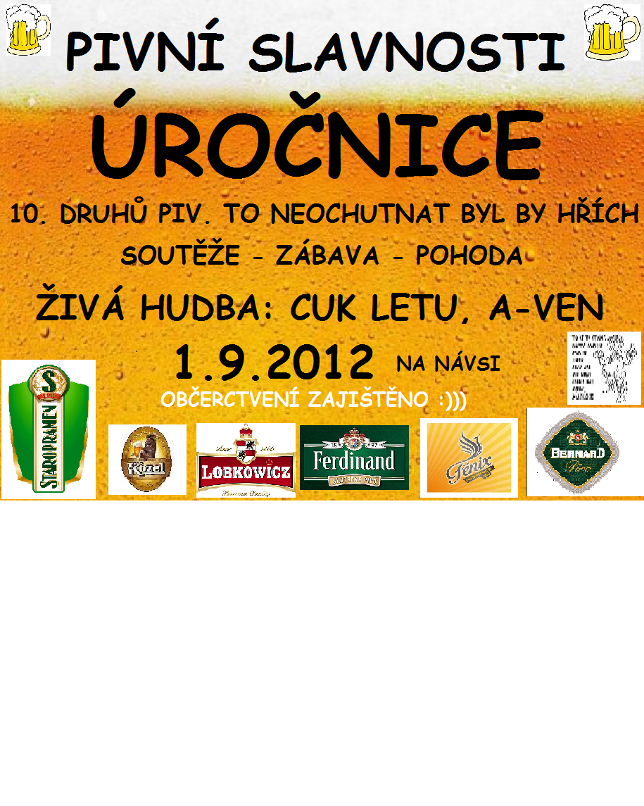 Pivní slavnosti 2012 - plakát
