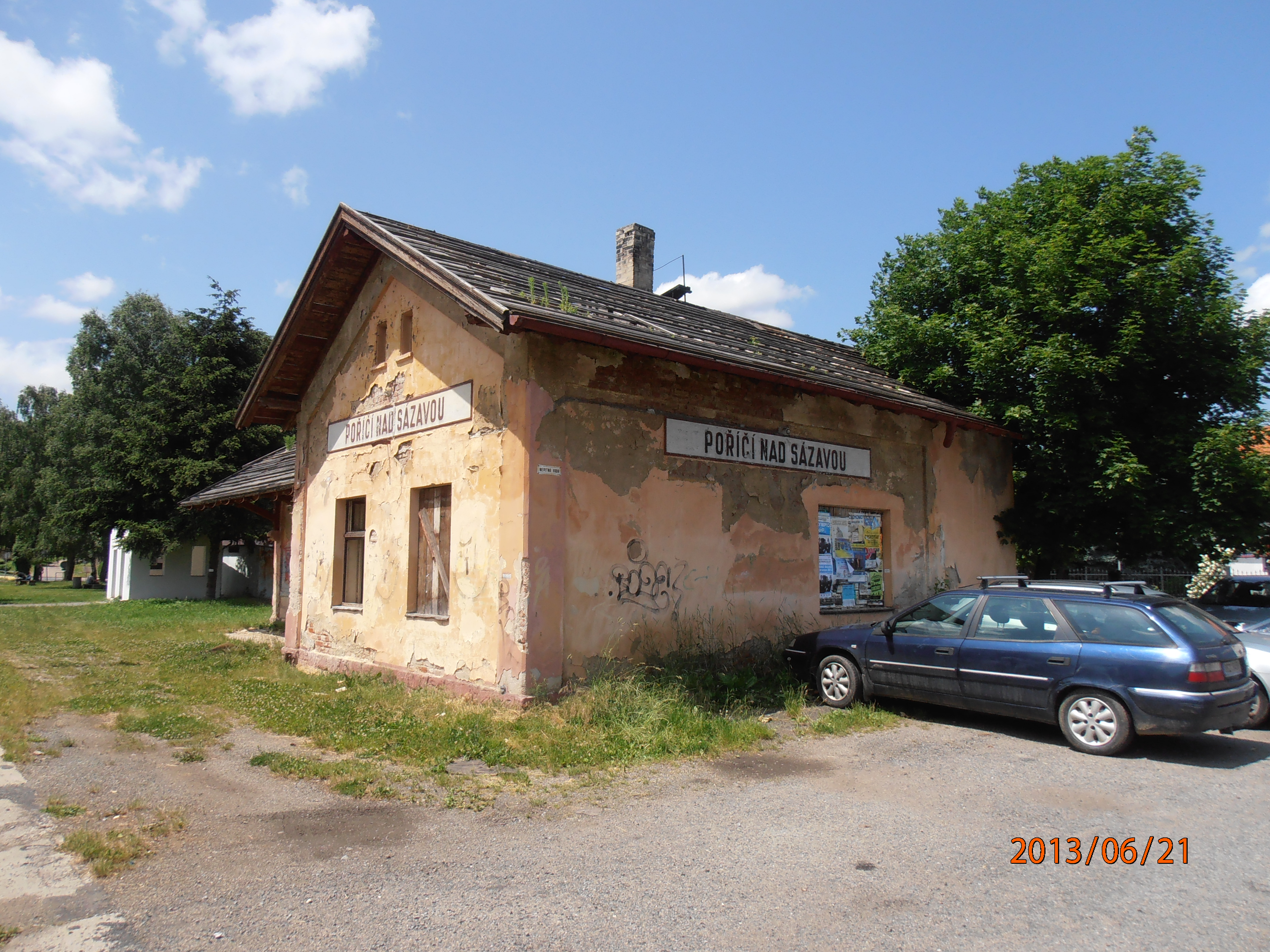 Poříčí nad Sázavou - železniční stanice 1